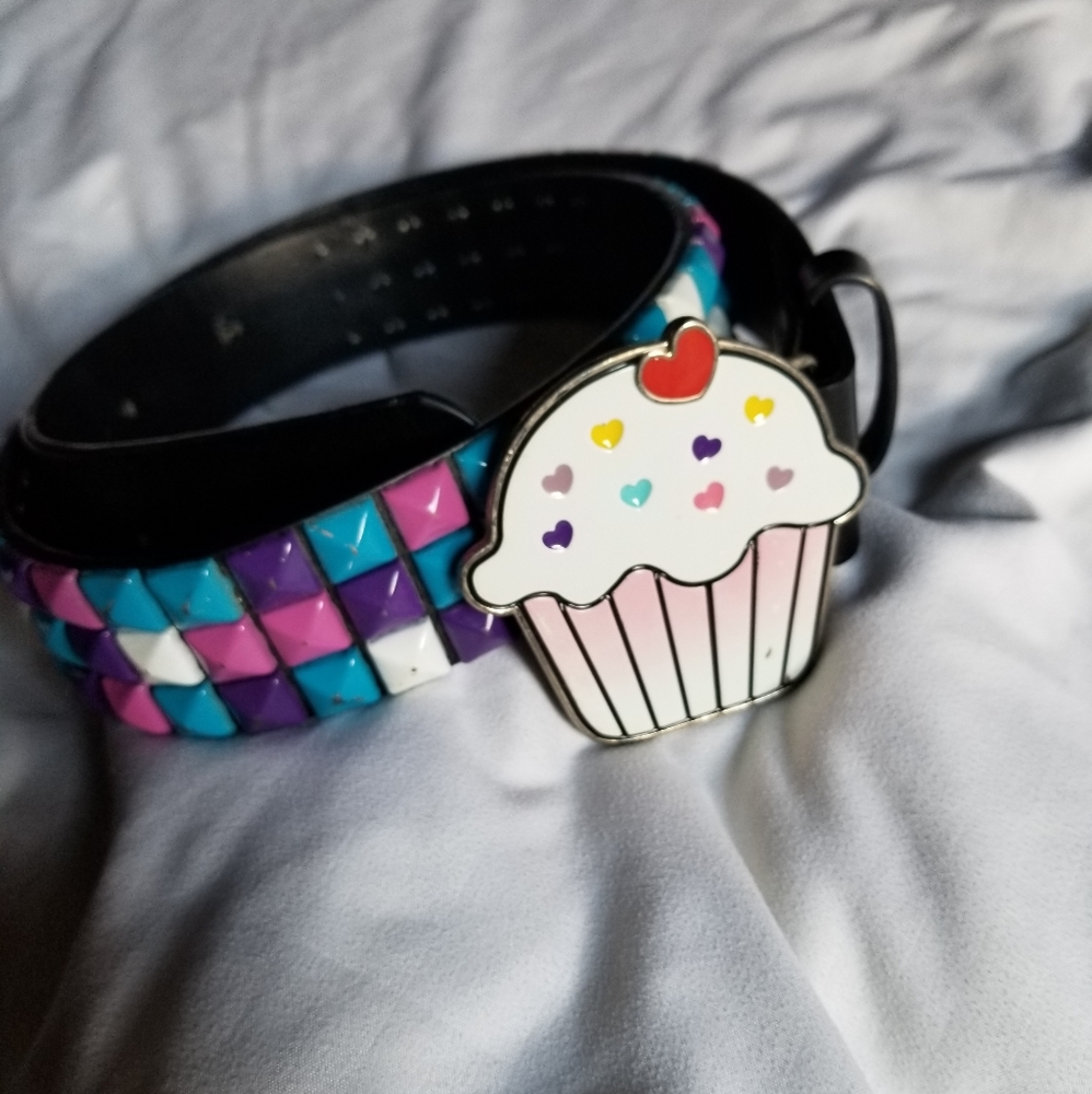 Unisex Leather Studded Belt